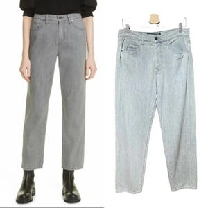 Veronica Beard Blake High Waist Straight‎ Leg Jeans Winter Grey Size 30